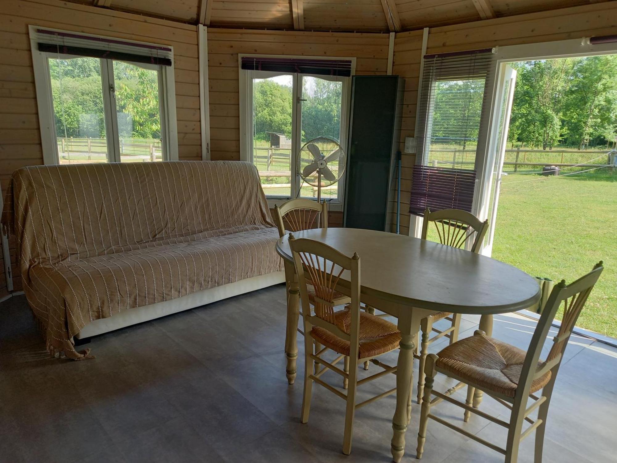 Chalet Au Coeur De La Nature Le Grand-Lucé Εξωτερικό φωτογραφία